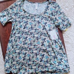 NWT 3/$40 LuLaRoe Perfect T Muted Floral S